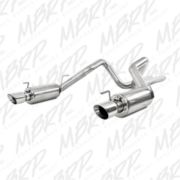 Picture of MBRP 05-09 Ford Shelby GT500 / GT Dual Split Rear Street Version 4in Tips T409 Exhaust System