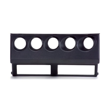 Picture of Autometer 87-95 Jeep Wrangler YJ Black Cluster Bezel - Holds Five 2-1/16in Gauges