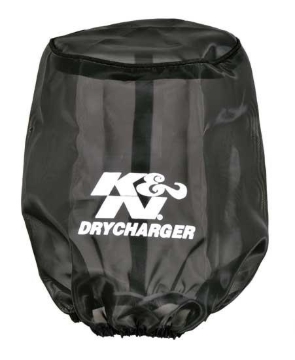 Picture of K&N Drycharger Air Filter Wrap Round Tapered Black 5.375in Base ID x 4.375in Top ID x 7 H