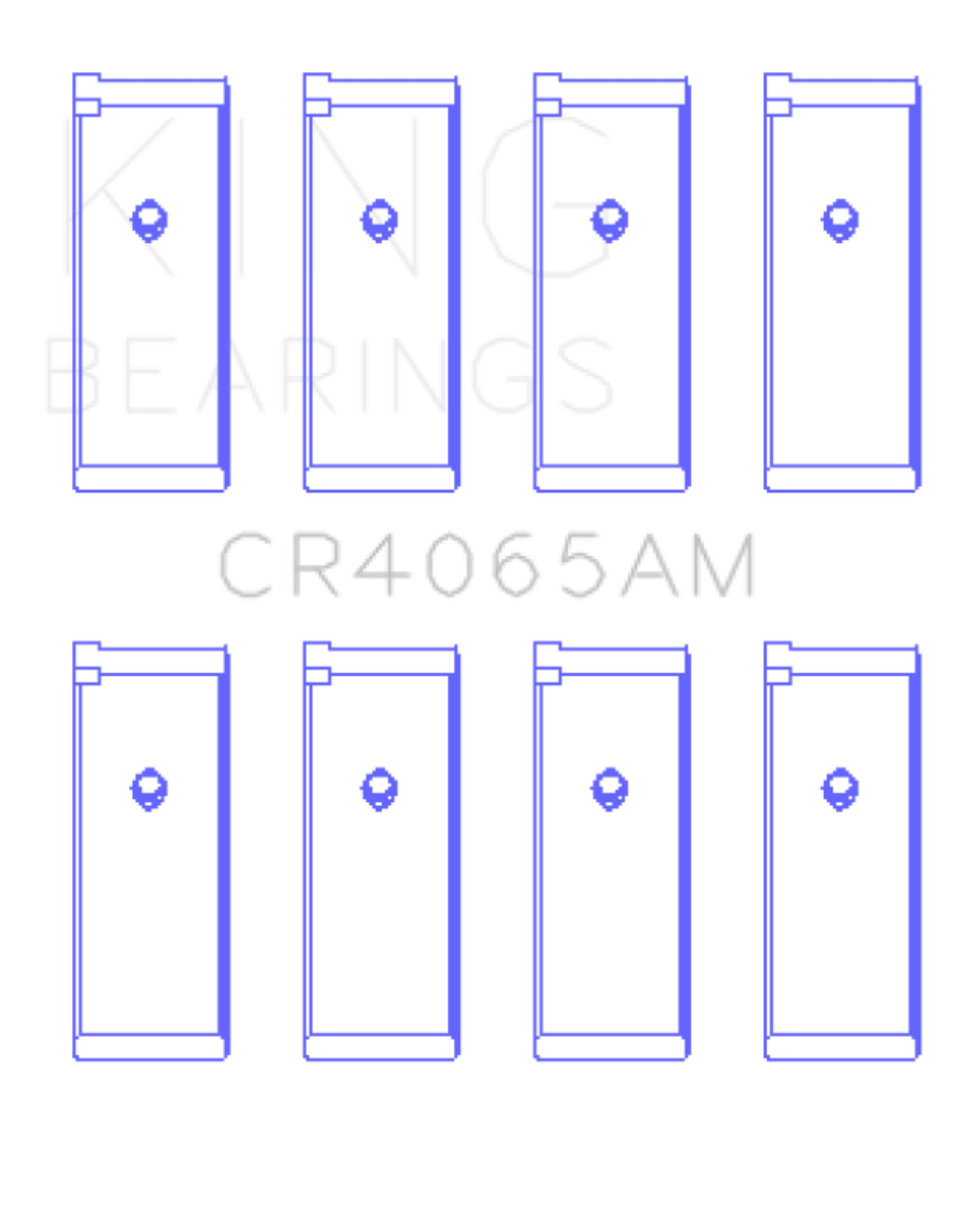 Picture of King Engine Bearings KING Connecting Rod Bearings - CR4065AM