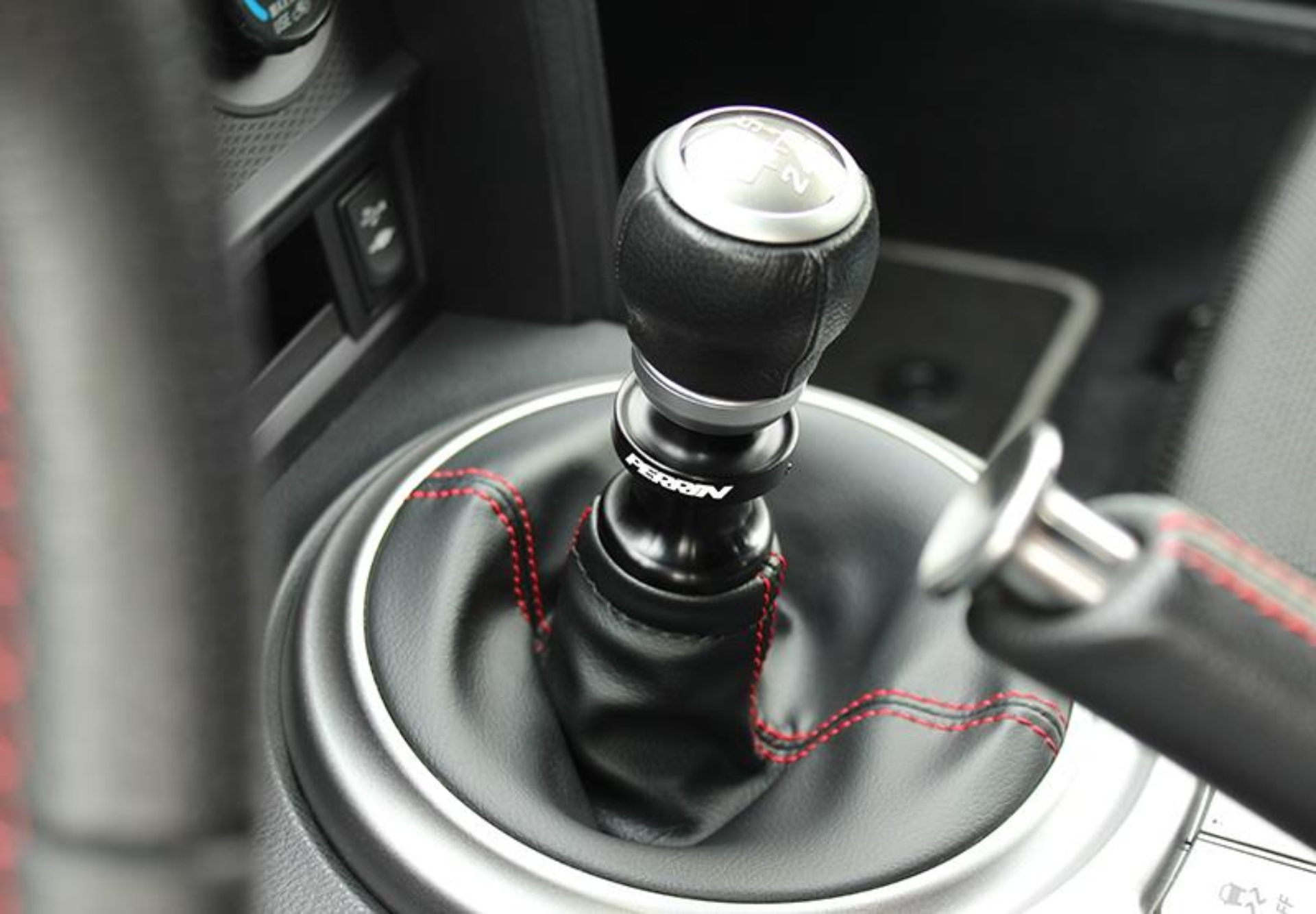Picture of PERRIN 13-25 Subaru BRZ / Toyota GR86/86/FR-S Reverse Lockout Lever w/Rattle Fix - Black
