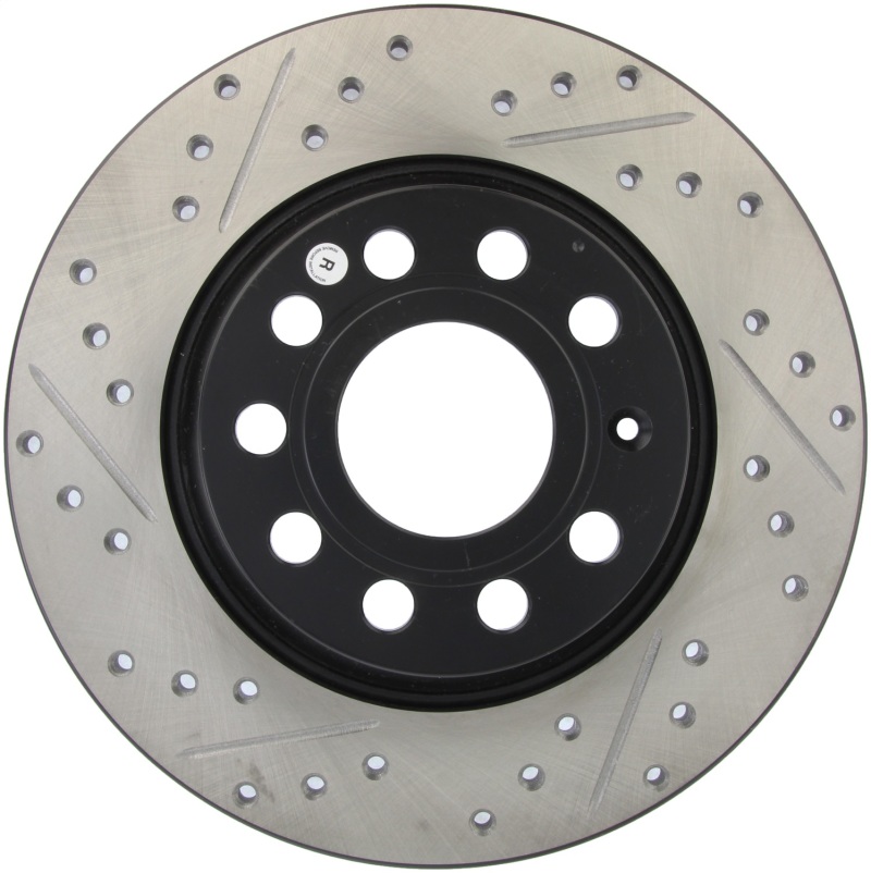 Picture of Sport Drilled & Slotted Brake Rotor; Rear Right