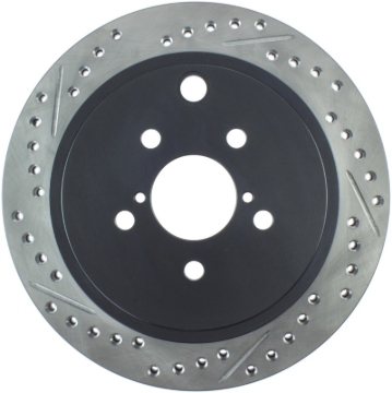 Picture of Sport Drilled & Slotted Brake Rotor; Rear Right