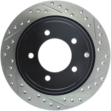 Picture of Sport Drilled & Slotted Brake Rotor; Rear Left