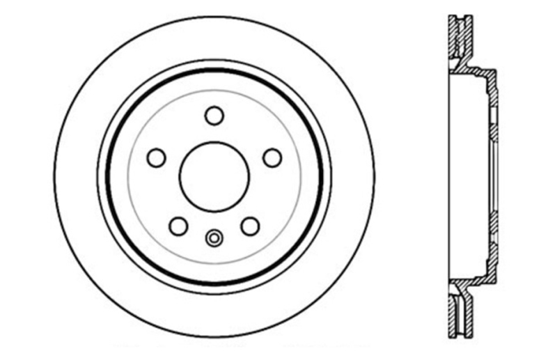 Picture of Sport Drilled & Slotted Brake Rotor; Rear Right