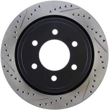 Picture of Sport Drilled & Slotted Brake Rotor; Rear Right