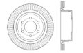 Picture of Sport Drilled & Slotted Brake Rotor; Rear Right