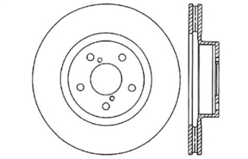 Picture of Sport Cross Drilled Brake Rotor; Front Left