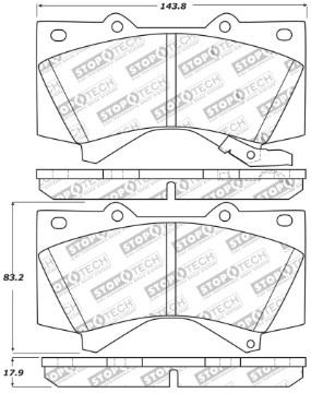 Picture of Sport Brake Pads with Shims and Hardware