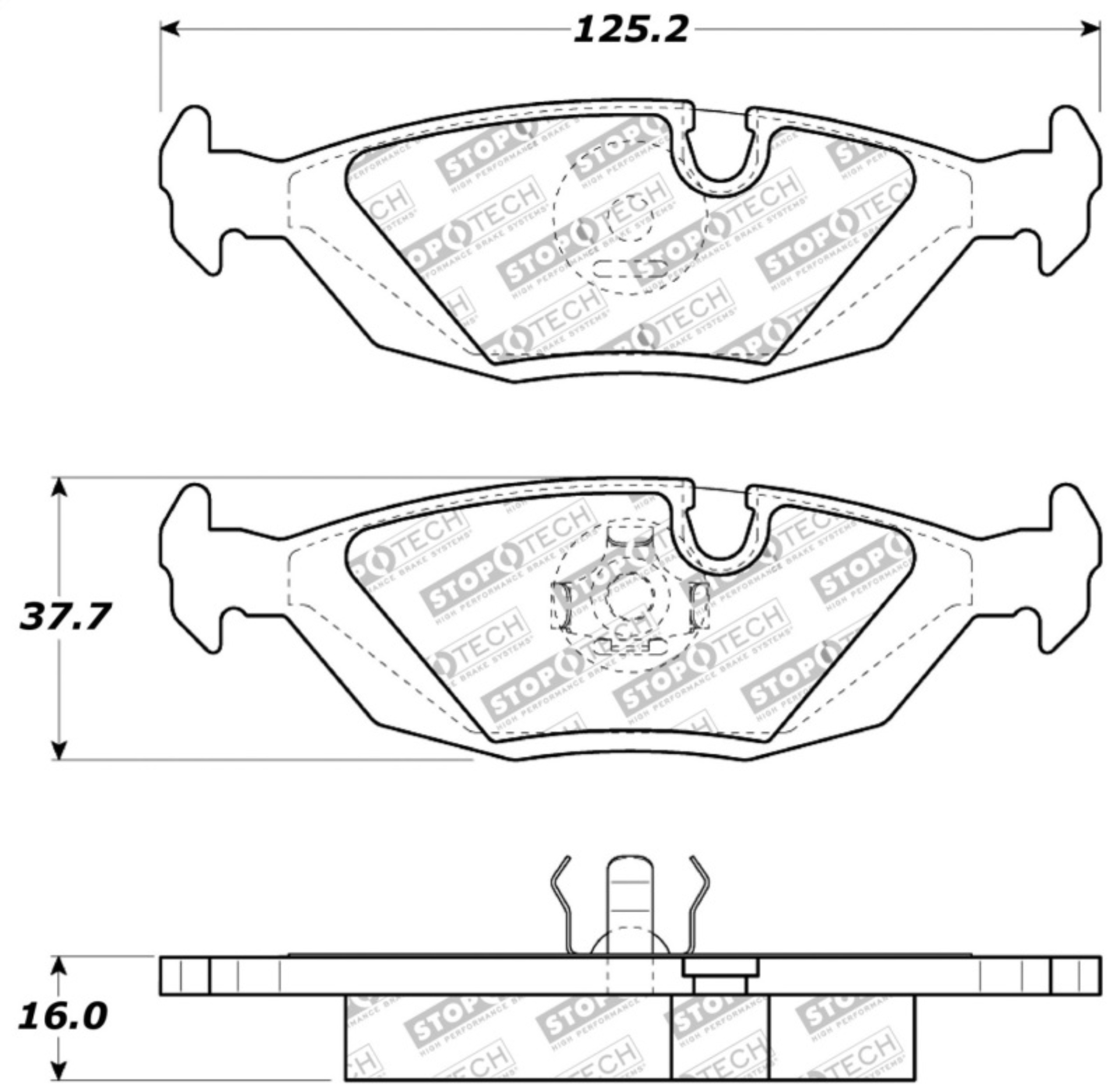 Picture of Sport Brake Pads with Shims and Hardware