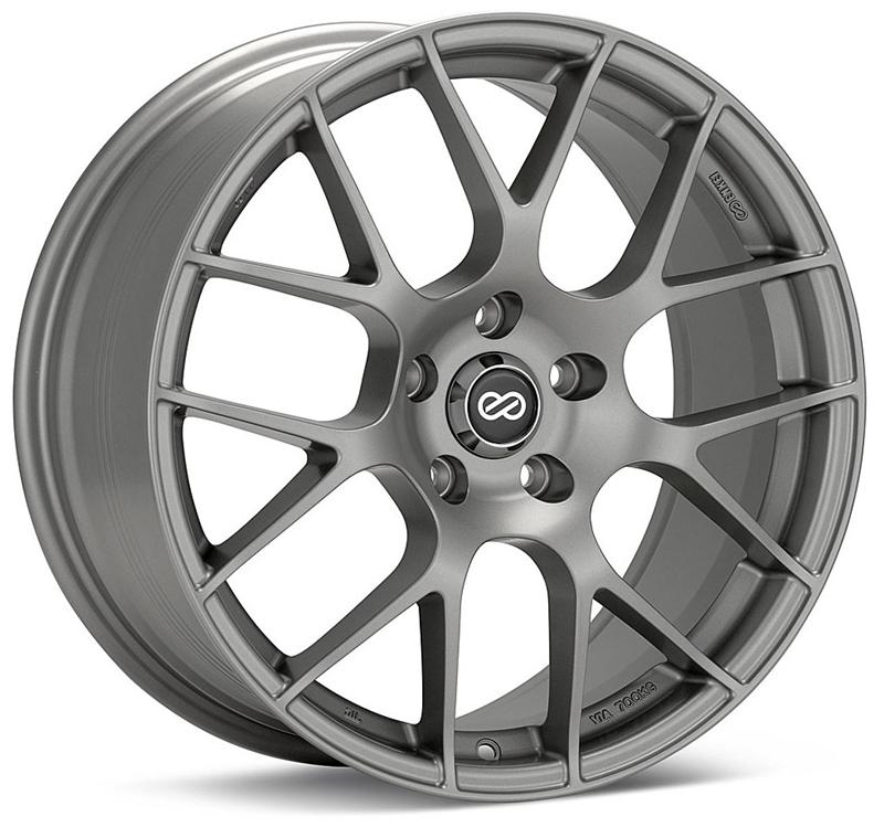 Picture of Enkei Raijin 19x8 32mm Offset 5x120 Bolt Pattern 72.6 Hub Bore Black Wheel