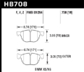 Picture of Hawk Performance HAWK Ceramic Brake Pad Sets - HB708Z.738