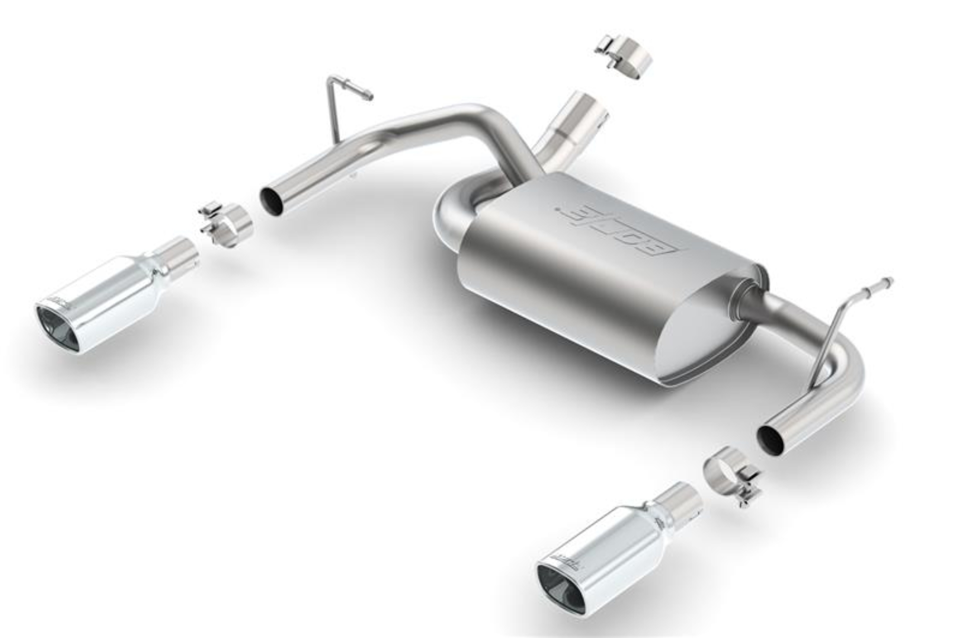 Picture of Borla 12-16 Jeep Wrangler 3.6L AT/MT 4WD Single Split Rr Exit Touring Exhaust (rear section only)