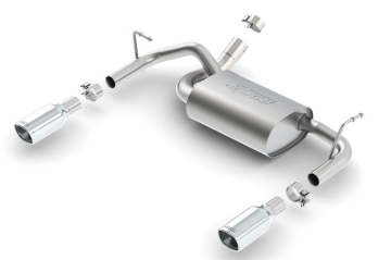 Picture of Borla 12-16 Jeep Wrangler 3.6L AT/MT 4WD Single Split Rr Exit Touring Exhaust (rear section only)