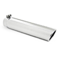 Picture of MBRP Universal Tip 3.5in OD 3in Inlet 16in L Angled Cut Rolled End Clampless-No Weld T304