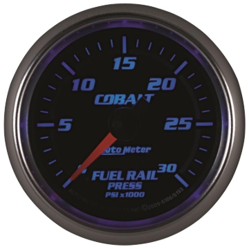 Picture of Autometer Cobalt 52mm 0-30,000 PSI F/S Electronic Diesel Fuel Rail Pressure Gauge (Cummins 5.9L)