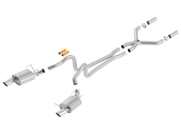 Picture of Borla 13-14 Mustang GT/Boss 302 5.0L V8 RWD Single Split Rear Exit ATAK Catback Exhaust
