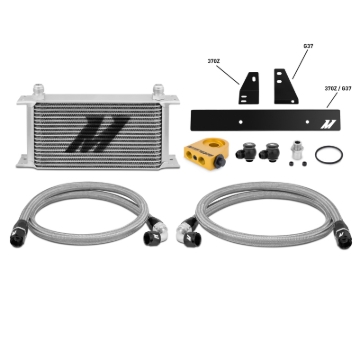 Picture of Mishimoto 09-12 Nissan 370Z / 08-12 Infiniti G37 (Coupe Only) Thermostatic Oil Cooler Kit