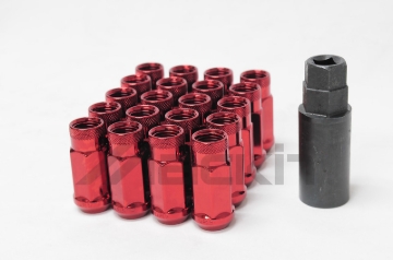 Picture of Wheel Mate Monster Open End Lug Nut Set of 20 - Red 1/2in