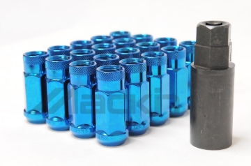Picture of Wheel Mate Monster Open End Lug Nut Set of 20 - Blue 1/2in