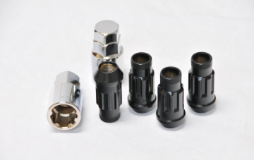 Picture of Wheel Mate Monster Open End Lug Nut Set of 4 - Black 1/2in