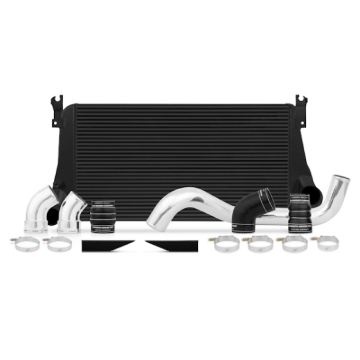 Picture of Mishimoto 06-10 Chevy 6.6L Duramax Intercooler Kit w/ Pipes (Black)