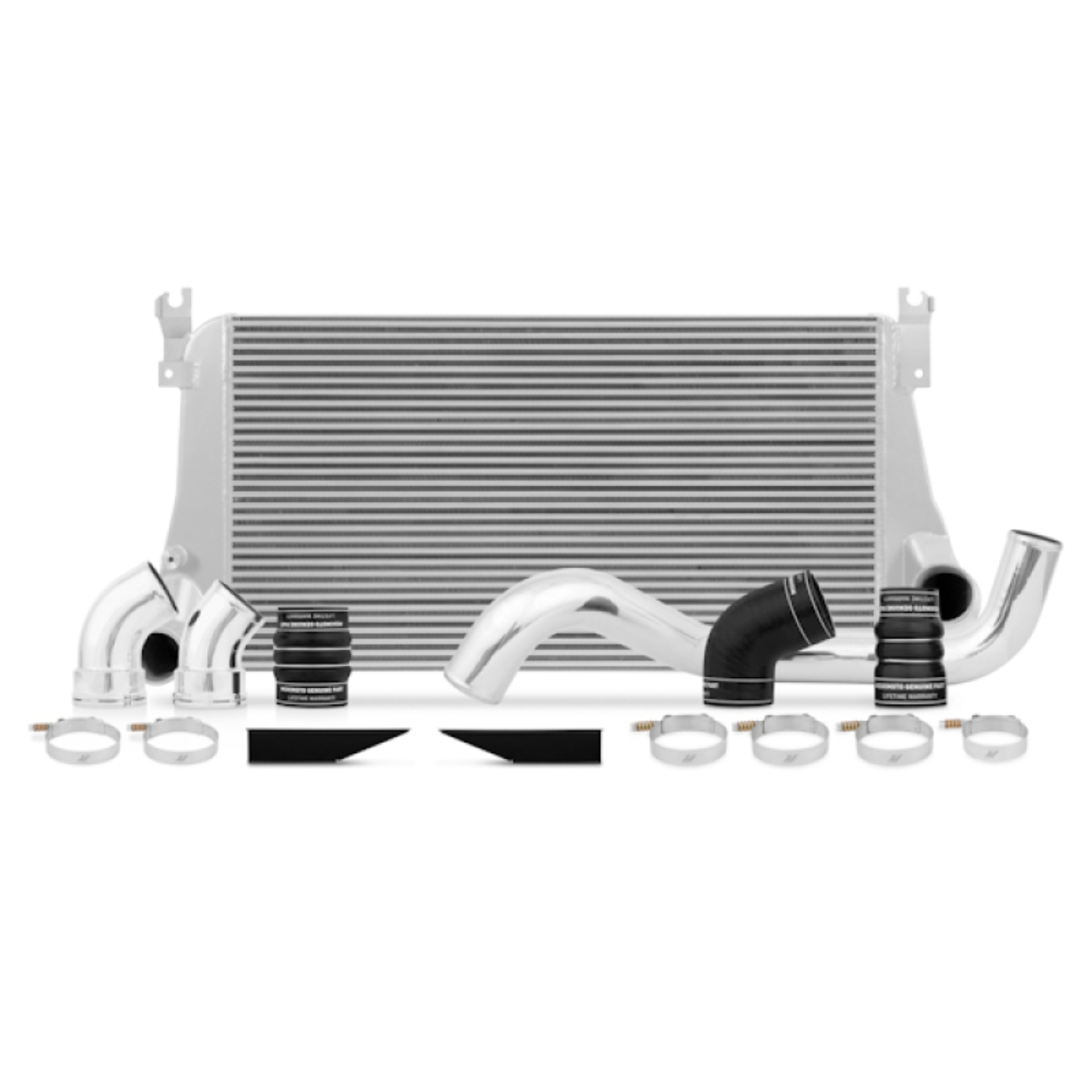 Picture of Mishimoto 06-10 Chevy 6.6L Duramax Intercooler Kit w/ Pipes (Silver)