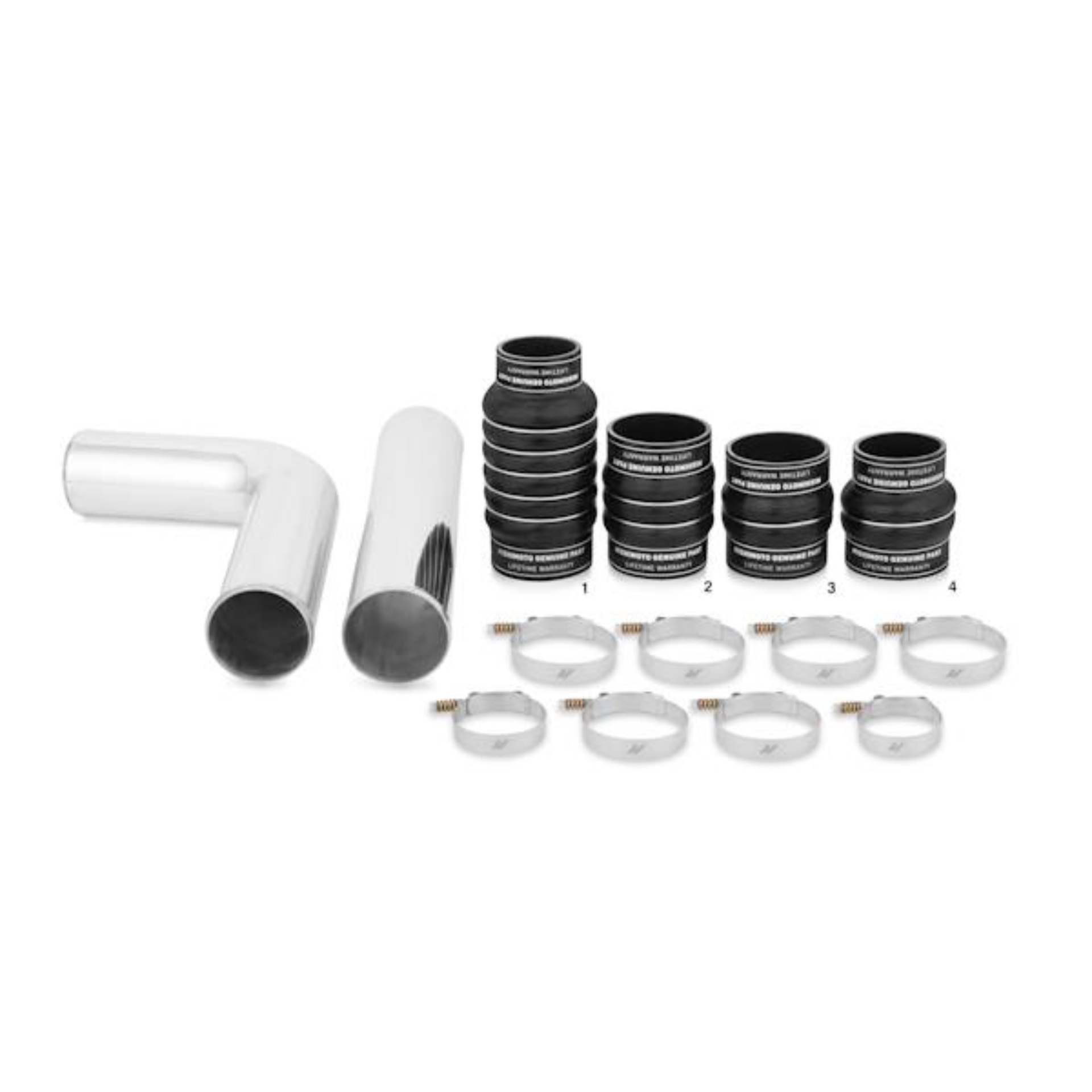 Picture of Mishimoto 03-07 Dodge 5.9L Cummins Intercooler Kit w/ Pipes (Silver)
