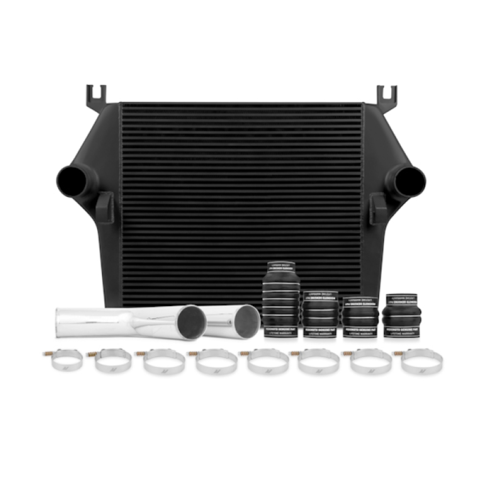 Picture of Mishimoto 03-07 Dodge 5.9L Cummins Intercooler Kit w/ Pipes (Black)