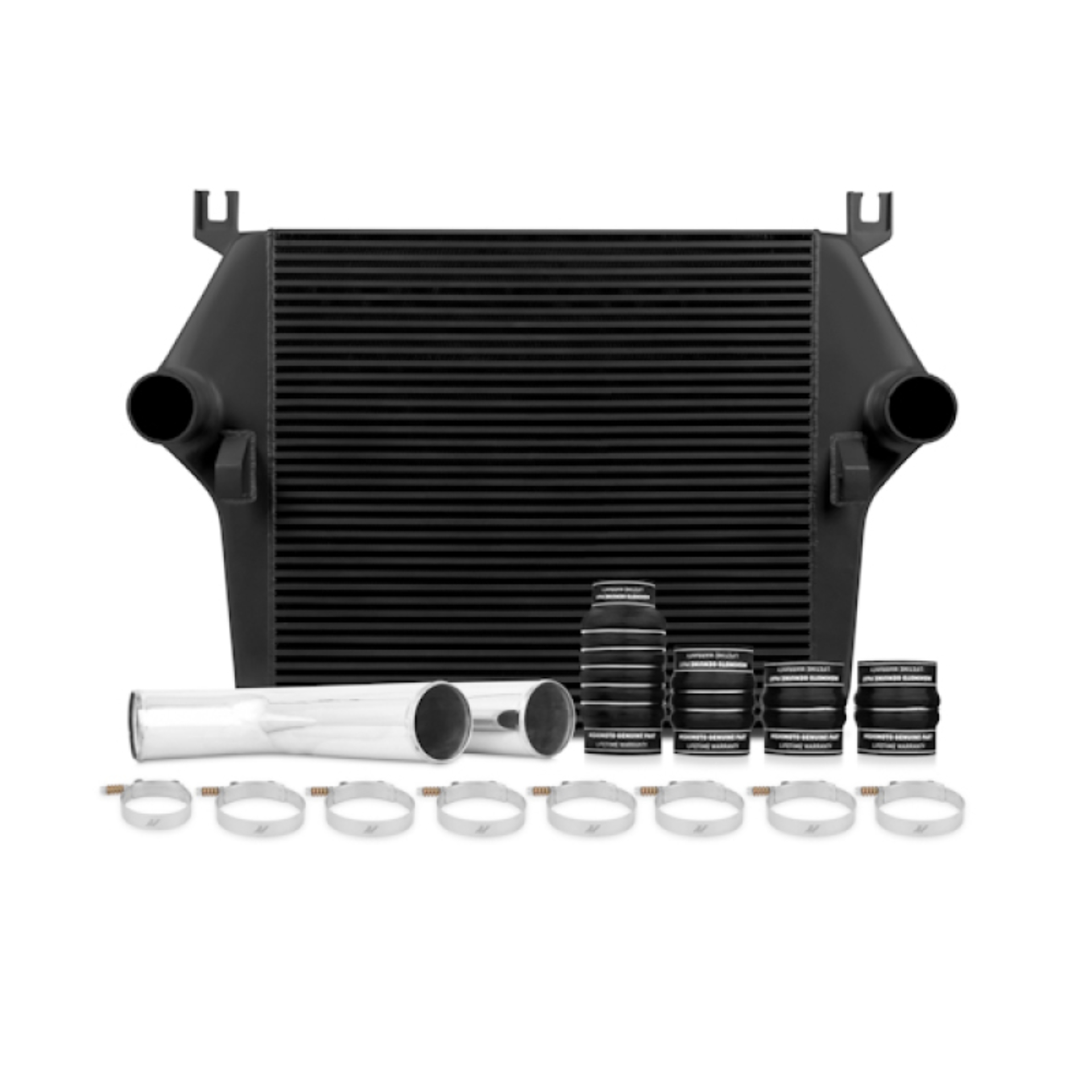 Picture of Mishimoto 07.5-09 Dodge 6.7L Cummins Intercooler Kit w/ Pipes (Black)