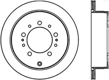 Picture of Sport Slotted Cryo Brake Rotor; Rear Right