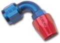 Picture of 10AN ProClassic Swivel 90 Degree 5/8" Radius Hose End With Red/Blue Finish