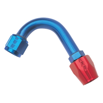 Picture of 10AN ProClassic 120 Degree 1-1/4" Radius Hose End With Red/Blue Finish