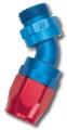 Picture of 10AN 45 Degree Radius Port Hose End To 7/8"-14 O-Ring Boss With Red/Blue Finish