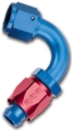 Picture of 6AN ProClassic Swivel 120 Degree Tight 9/16" Radius Hose End, Red/Blue Finish
