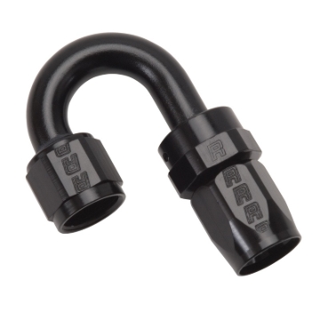 Picture of 8AN ProClassic Swivel 180 Degree Tight 3/4" Radius Hose End With Black Finish