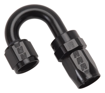Picture of 10AN ProClassic Swivel 180 Degree Tight 15/16" Radius Hose End With Black Finish