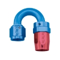 Picture of 12AN ProClassic Swivel 180 Degree Tight 1-1/8" Radius Hose End, Red/Blue Finish