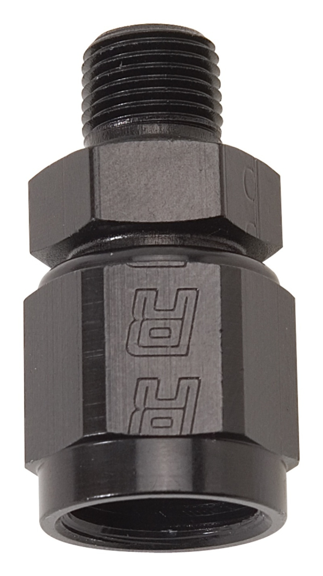 Picture of 6AN  Female To 1/8" Male NPT Fitting With Black Finish