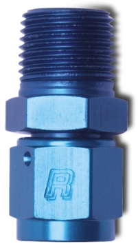 Picture of 8AN  Female To 3/8" Male NPT Fitting With Blue Finish