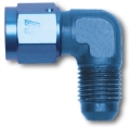 Picture of 8AN 90 Degree Swivel Female To 3AN Male Adapter Fitting With Blue Finish