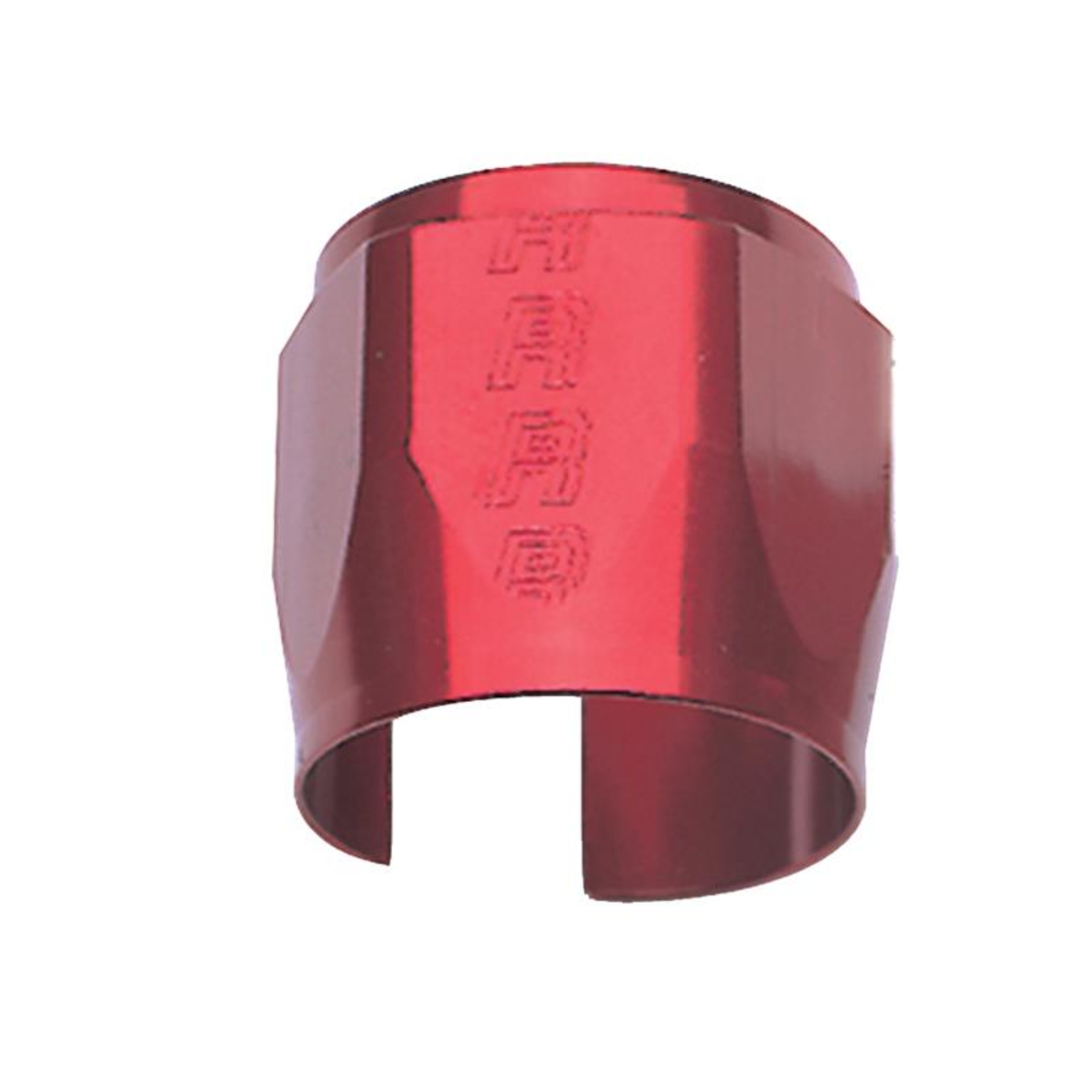 Picture of 8AN Tube Seal Hose Ends For 3/8" Fuel Hose With Red Finish