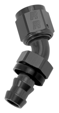 Picture of 6AN Twist-Lok 45 Degree Hose Ends With Black Finish
