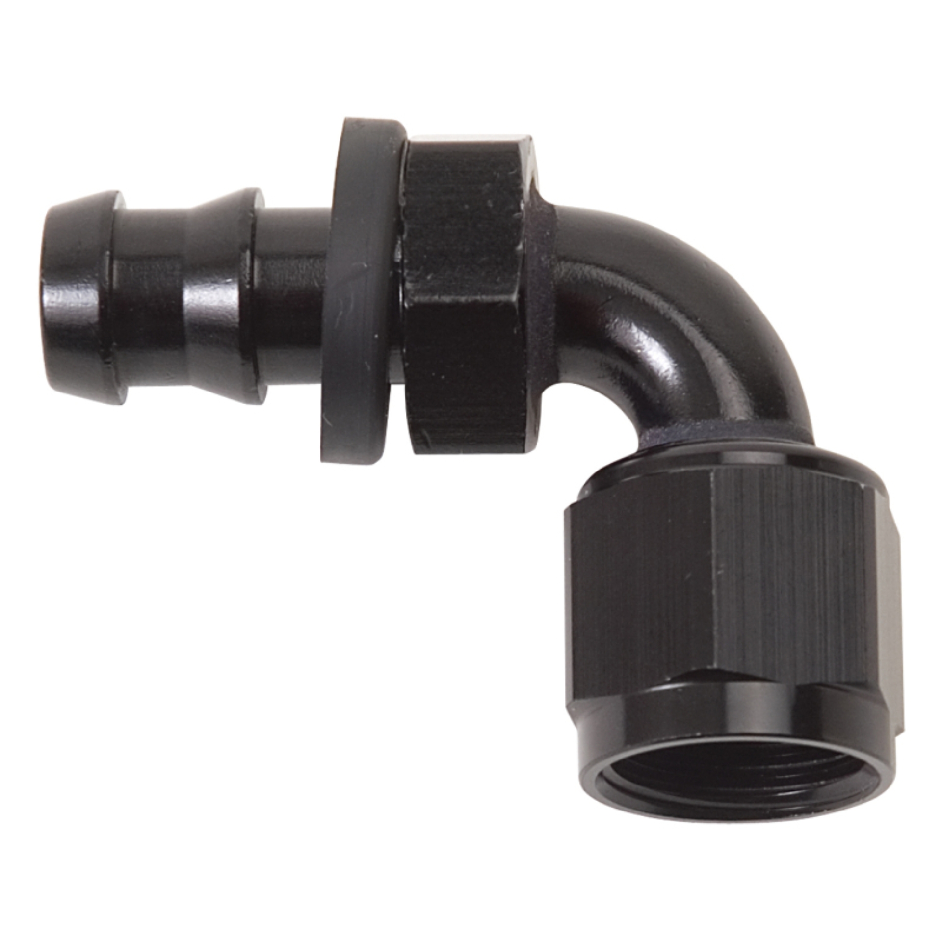 Picture of 8AN Twist-Lok 90 Degree Hose Ends With Black Finish