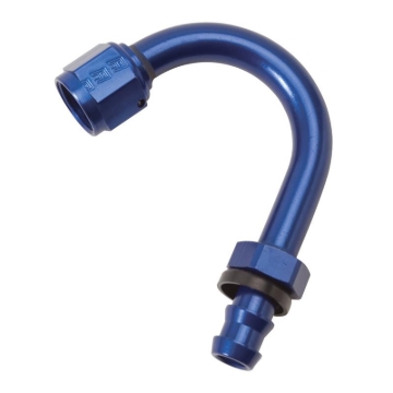 Picture of 6AN Twist-Lok 150 Degree 1" Radius Hose End With Blue Finish
