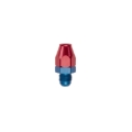 Picture of 6AN Male 37 Degree To 3/8" Line Aluminum Fuel Line Adapter With Red/Blue Finish