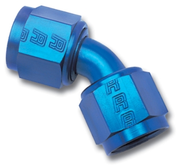 Picture of 10AN 45 Degree Swivel Coupler Adapter Fitting With Blue Finish