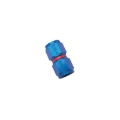 Picture of 4AN Straight Swivel Coupler Adapter Fitting With Red/Blue Finish