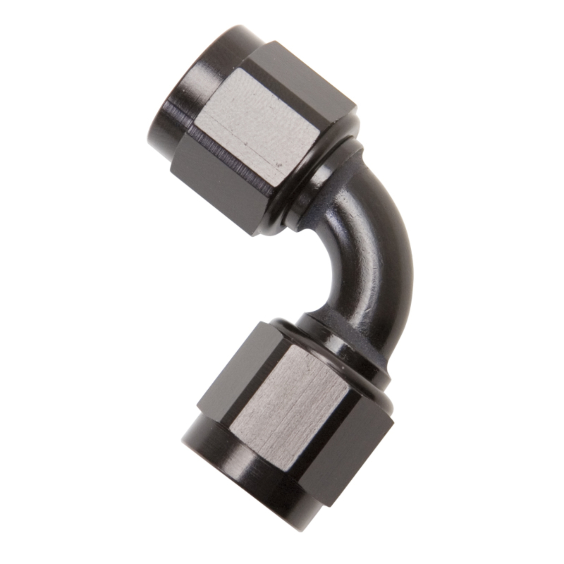Picture of 8AN 90 Degree Swivel Coupler Adapter Fitting With Black Finish