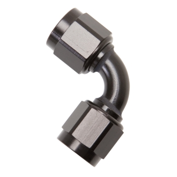 Picture of 8AN 90 Degree Swivel Coupler Adapter Fitting With Black Finish